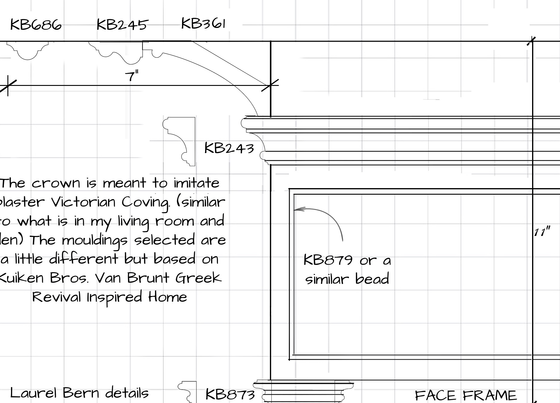 crown moulding soffit details door frame - renovation plans