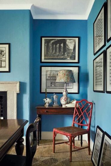 House and Garden-Ben Pentreath-Sharyn-Cairns St. Giles Blue -Benjamin Moore Bluebell