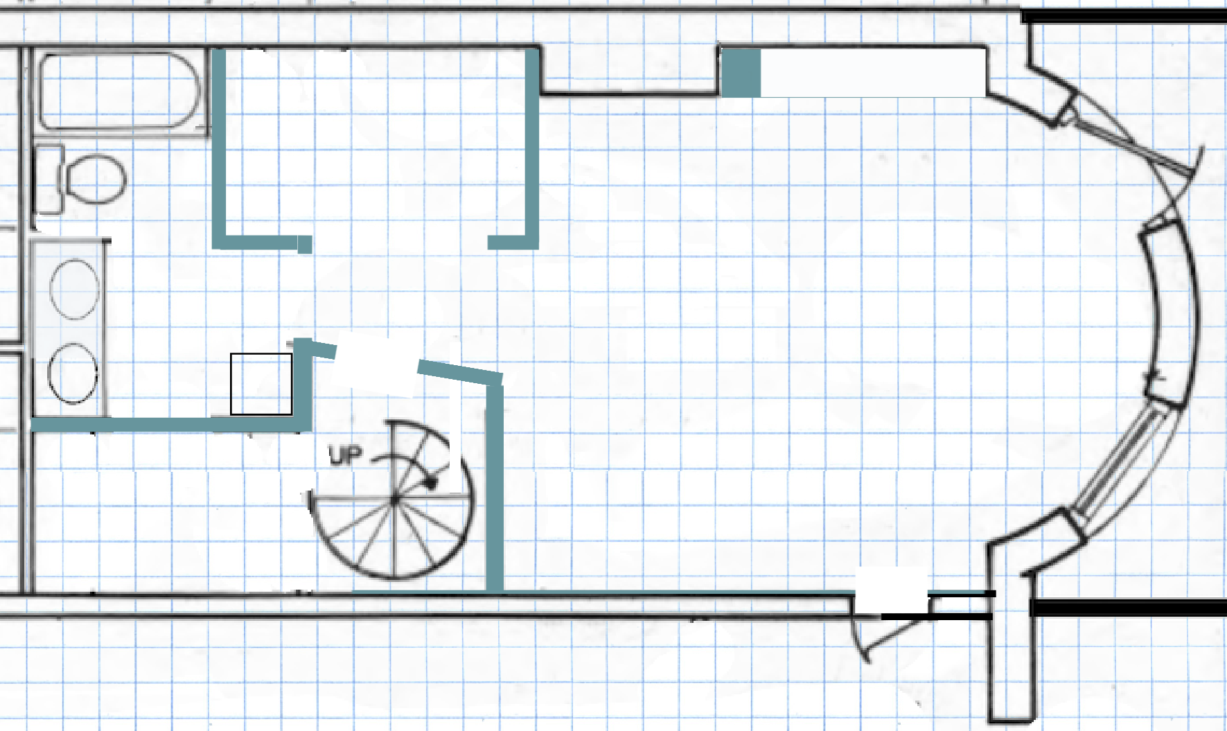 114 Comm Ave #2 Garden Level existing plan