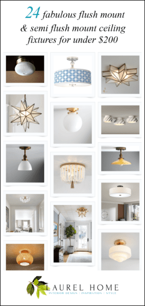 24 fabulous flush mount & semi flush mount ceiling fixtures under $200