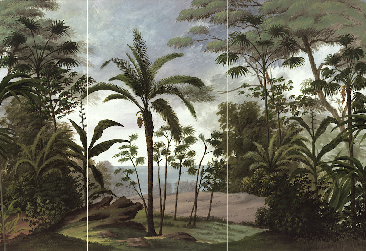 Bali Ananbo wall mural garden level small entry