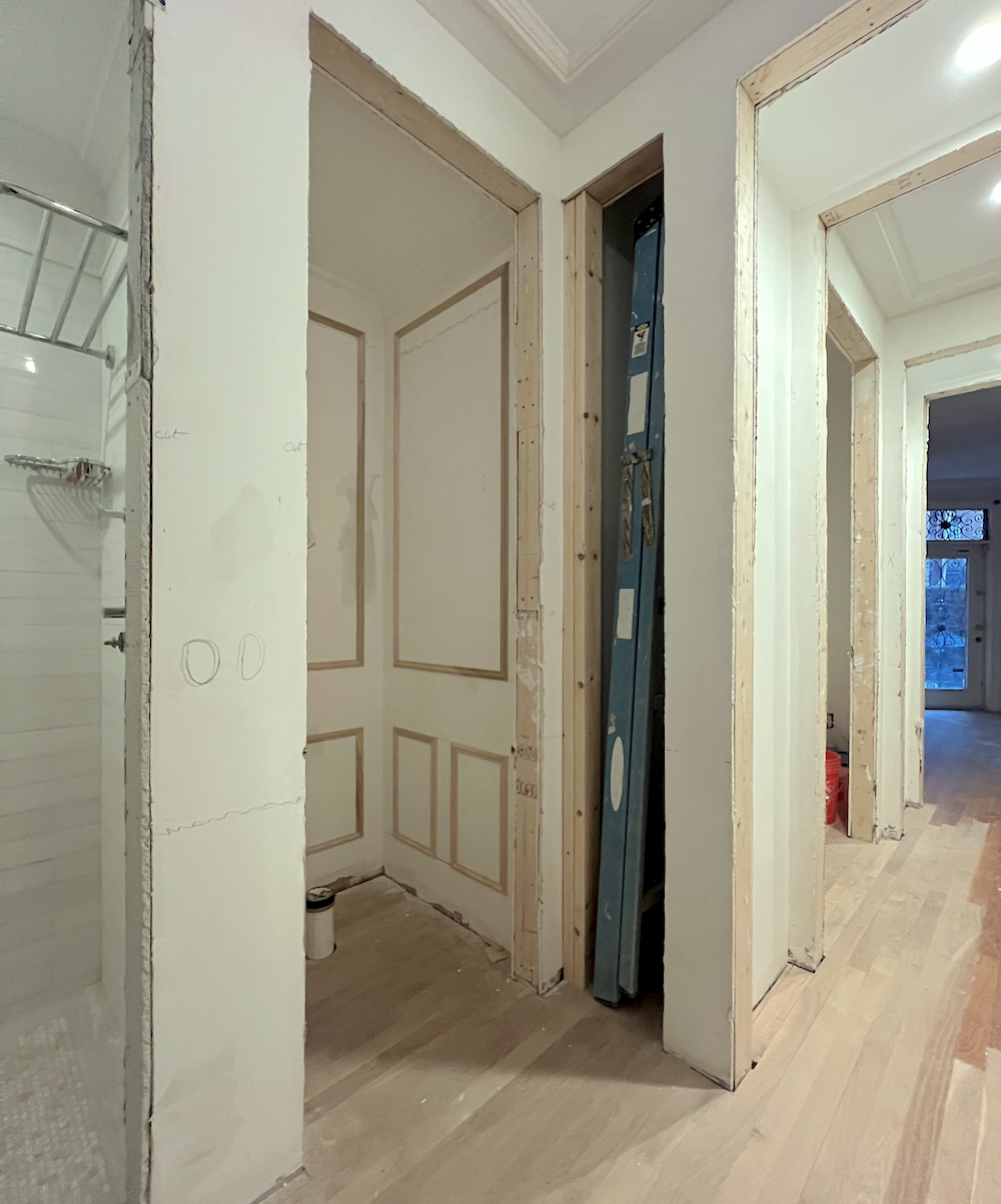 bathroom looking towards bedroom