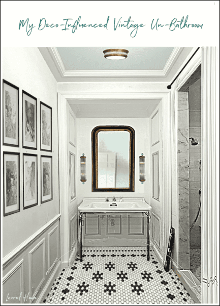Bathroom rendering deco-influenced rendering