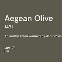Benjamin Moore Aegean Olive 1491
