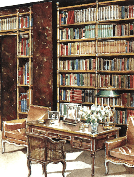 Billy Baldwin - watercolor by Mark Hampton