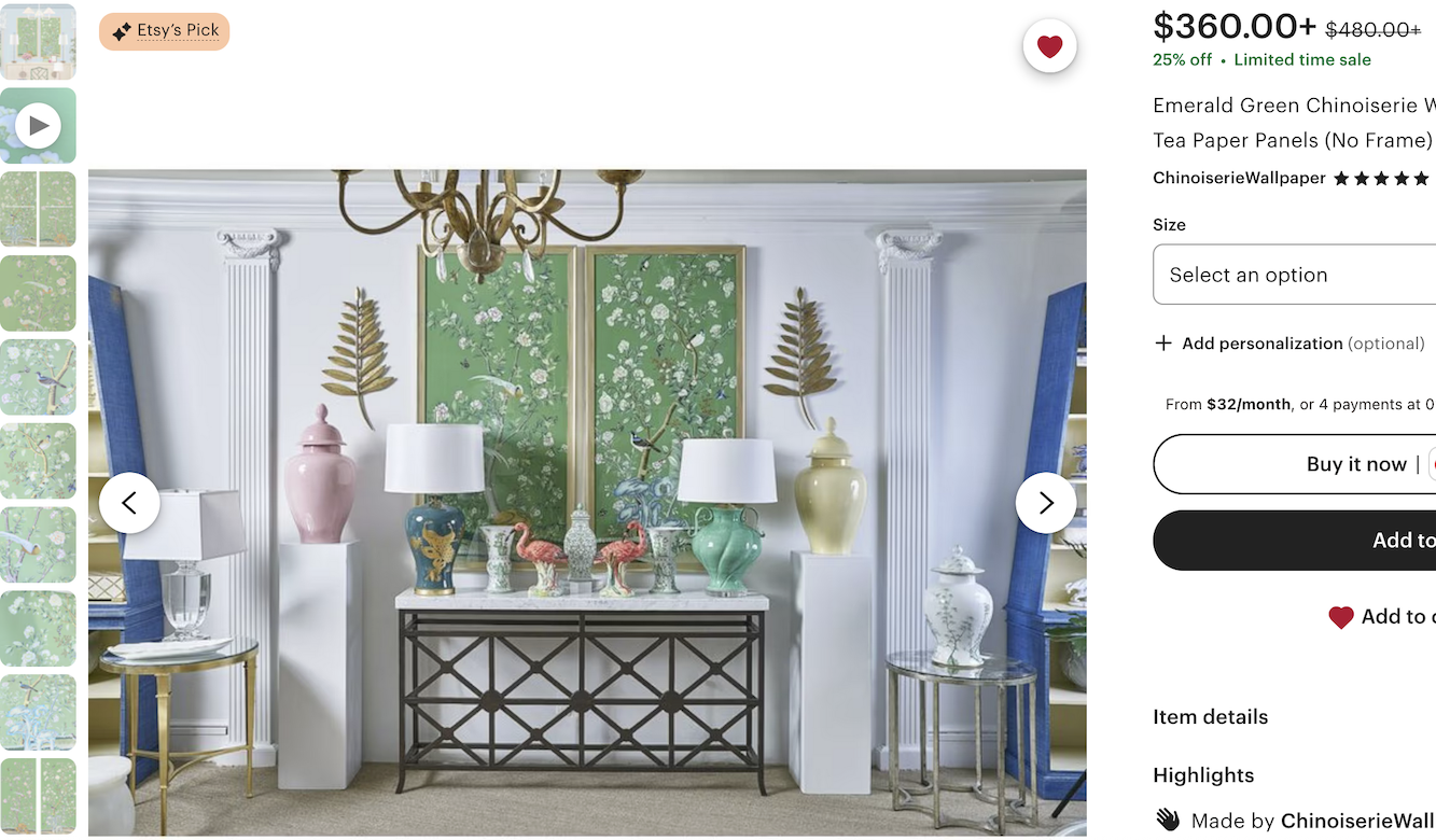 ChinoiserieWallpaper Ripping off Chelsea Home