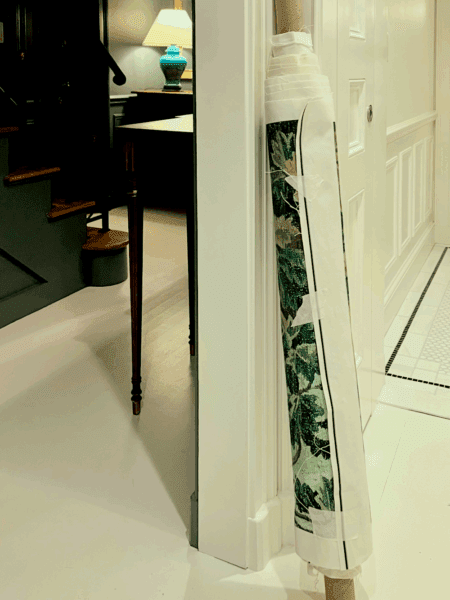 entry wall covering ready for shipping