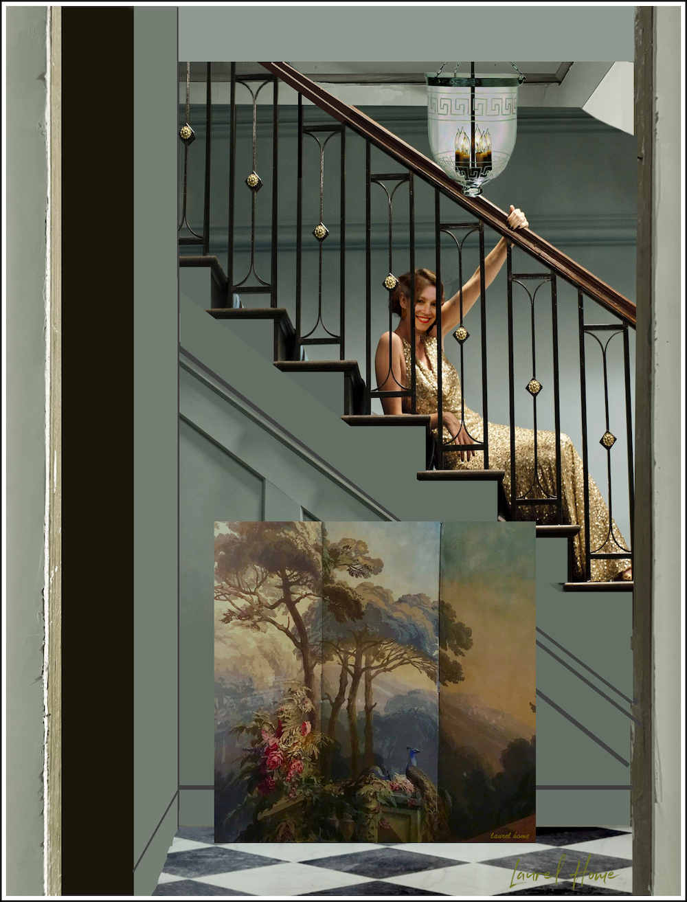 new stair handrail design inspired by upstairs-downstairs (2010) my face