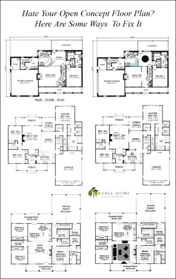 open concept floor plans and how to fix
