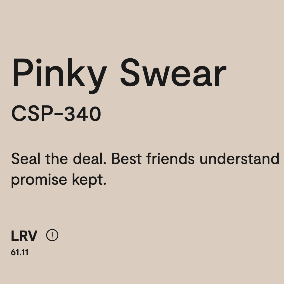 Benjamin Moore Pinky Swear csp-340