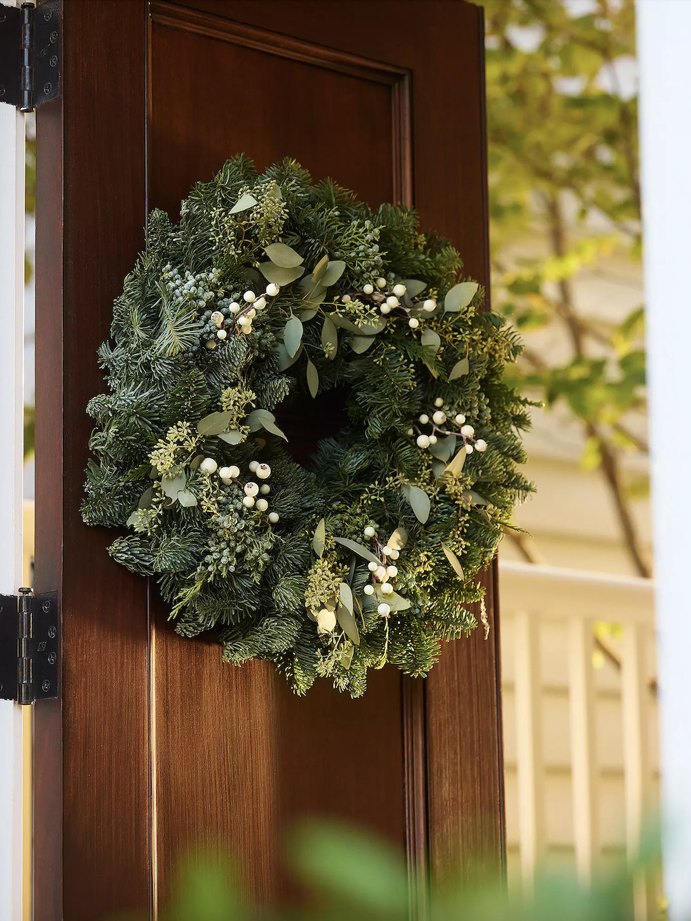 Serena and Lily whiteberry mixed evergreen wreath