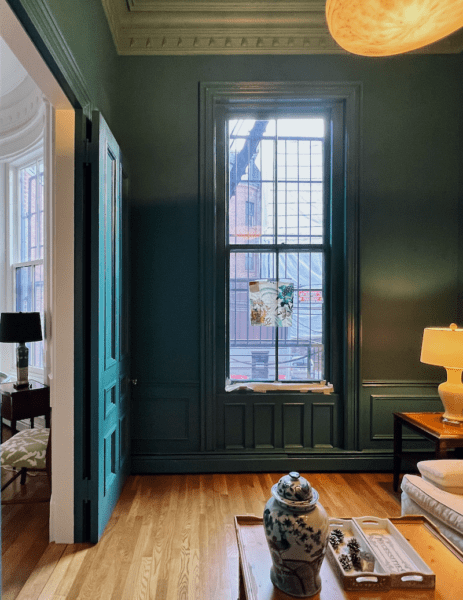 small den with huge window