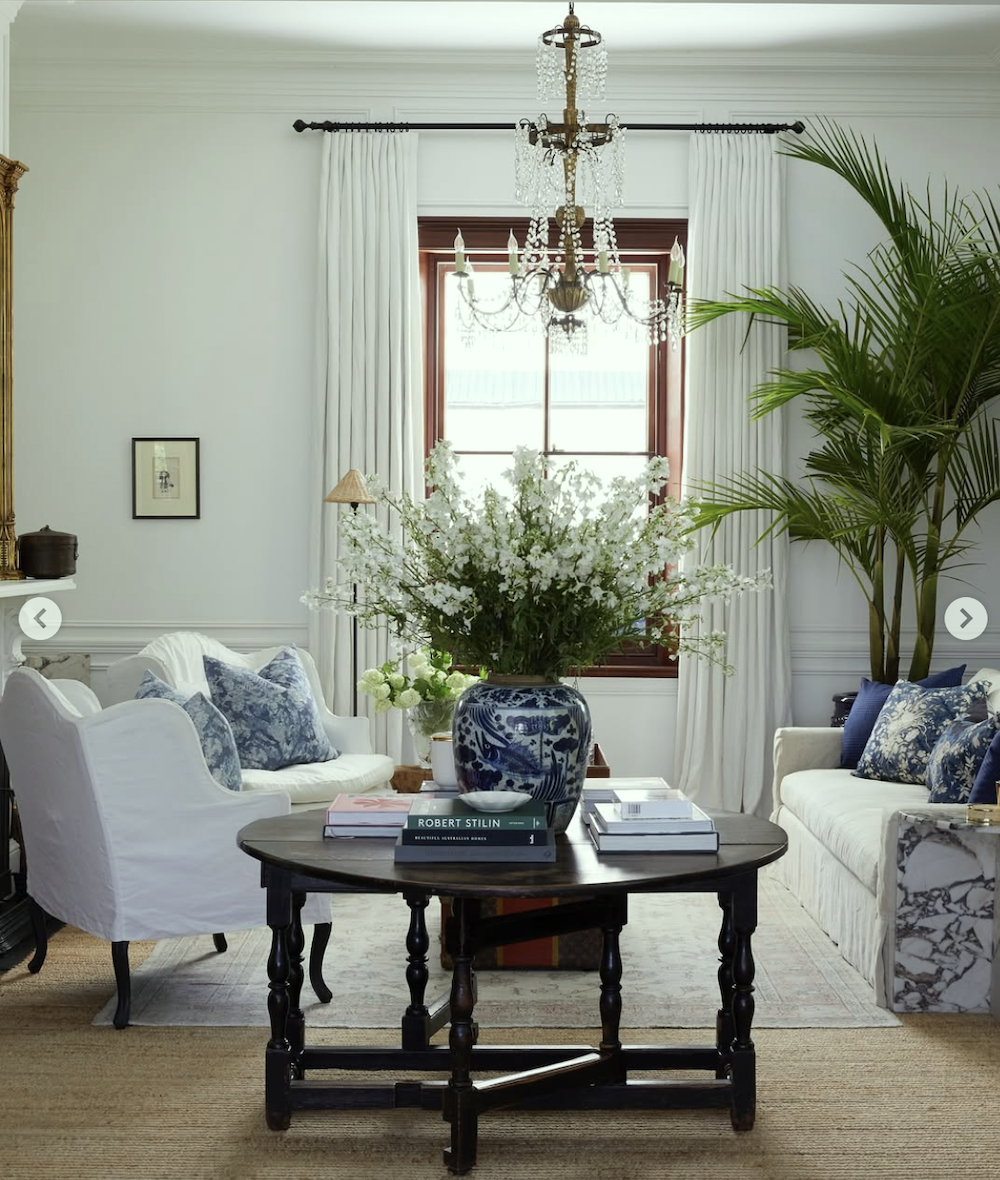 Steve Cordony blue and white living room - interior color palette