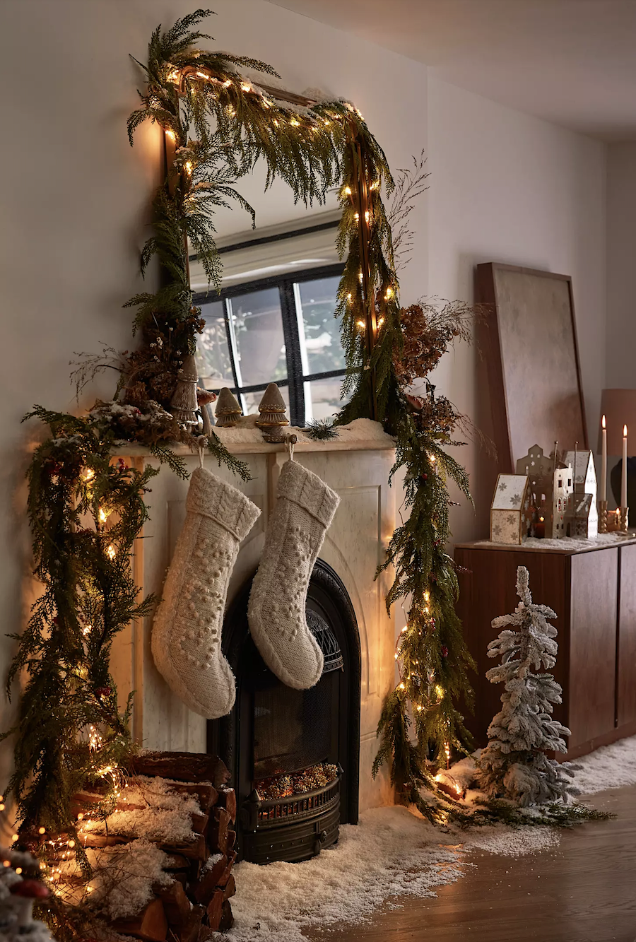 Terrain - Faux Cedar Garland with extra long lengths