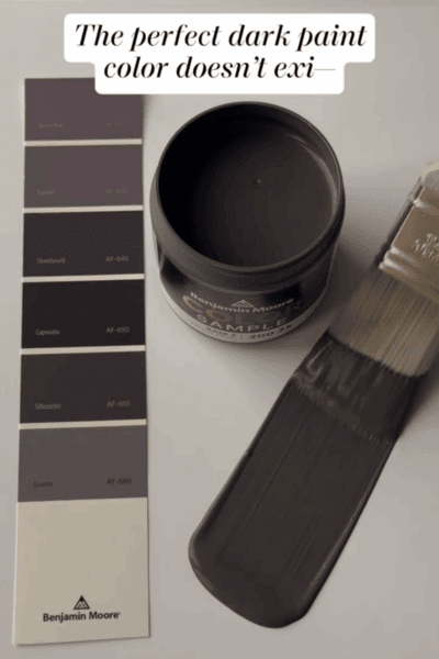 The perfect dark paint color Benjamin Moore Silhouette