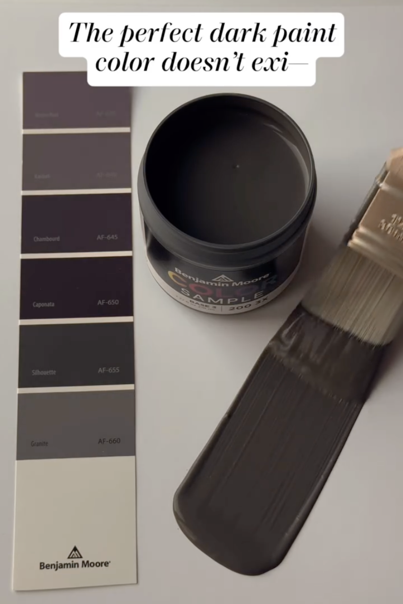 The perfect dark paint color Benjamin Moore Silhouette