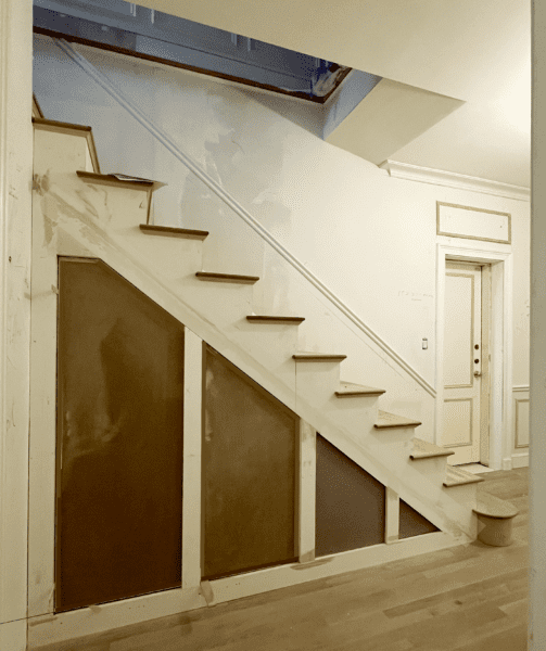 under stairs almost finished